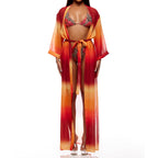 XL Forplay Women's Termoli Mesh Pool Kimono Ombre Swim Cover Up