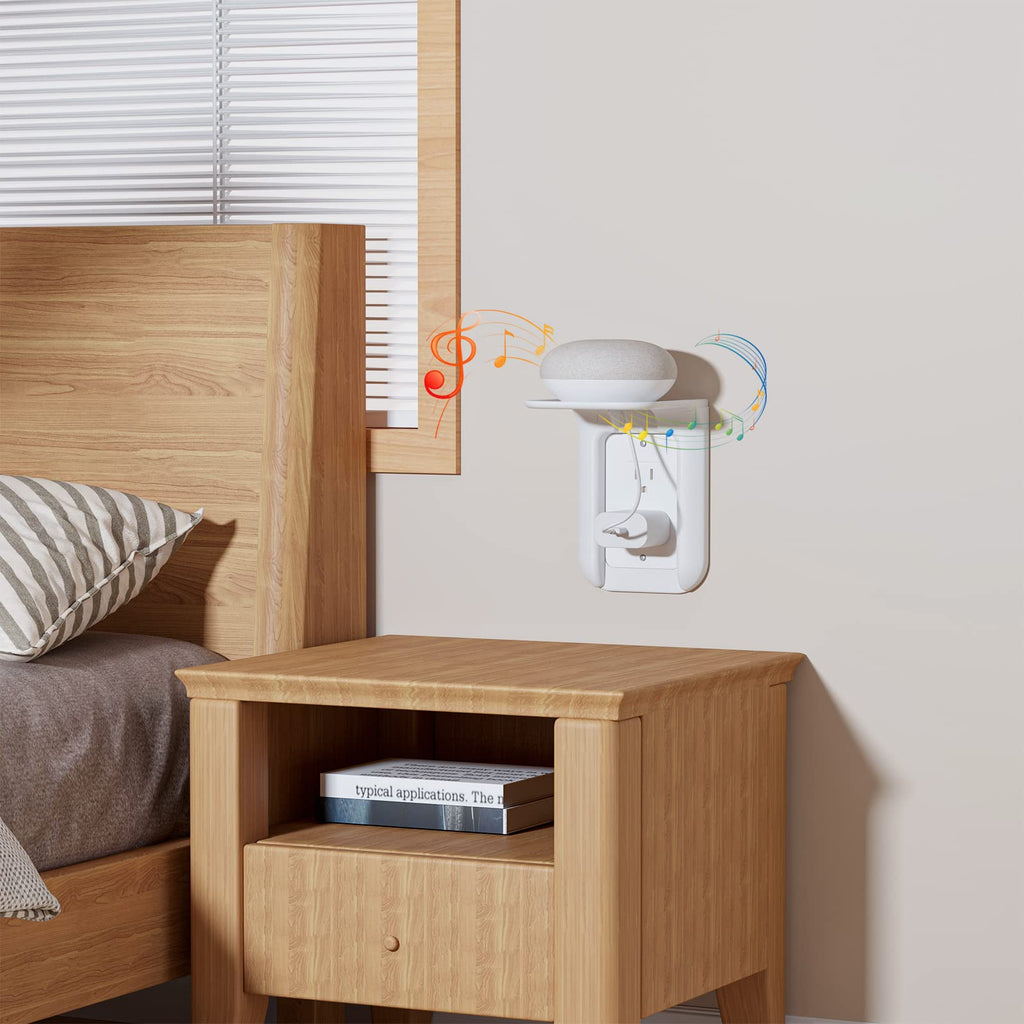 WALI Outlet Shelf Wall Holder, Bathroom Shelf up to 10lbs Standard Vertical