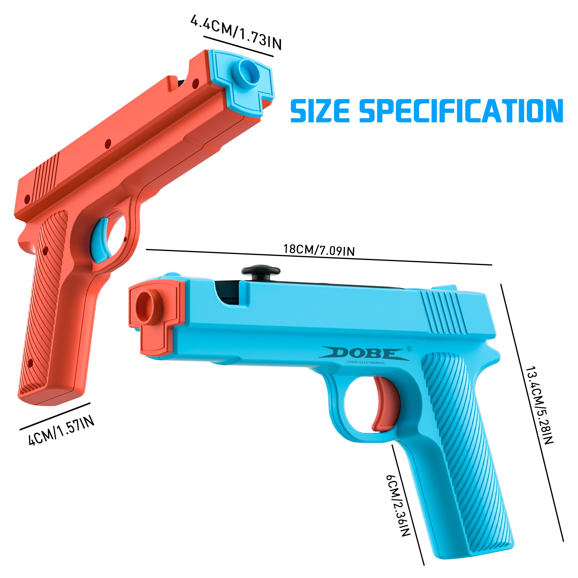RHOTALL Shooting Game Hand Grips Compatible with Nintendo Switch 2, Shooting &