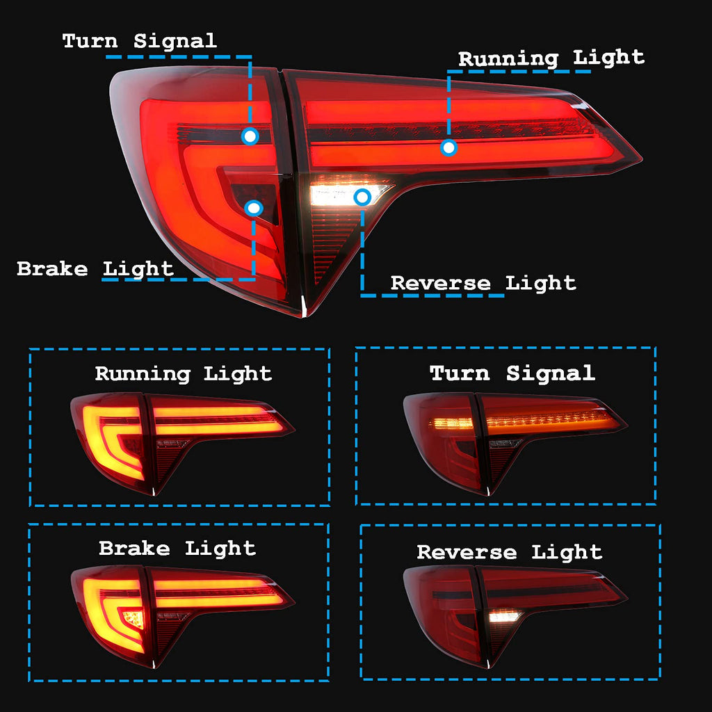 inginuity time LED Tail Lights For Honda HR-V 2016-2021 With Start Up Animation