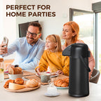 Coffee Carafe for Keeping Hot - Gezoss 102OZ / 3L Airpot Coffee Dispenser with