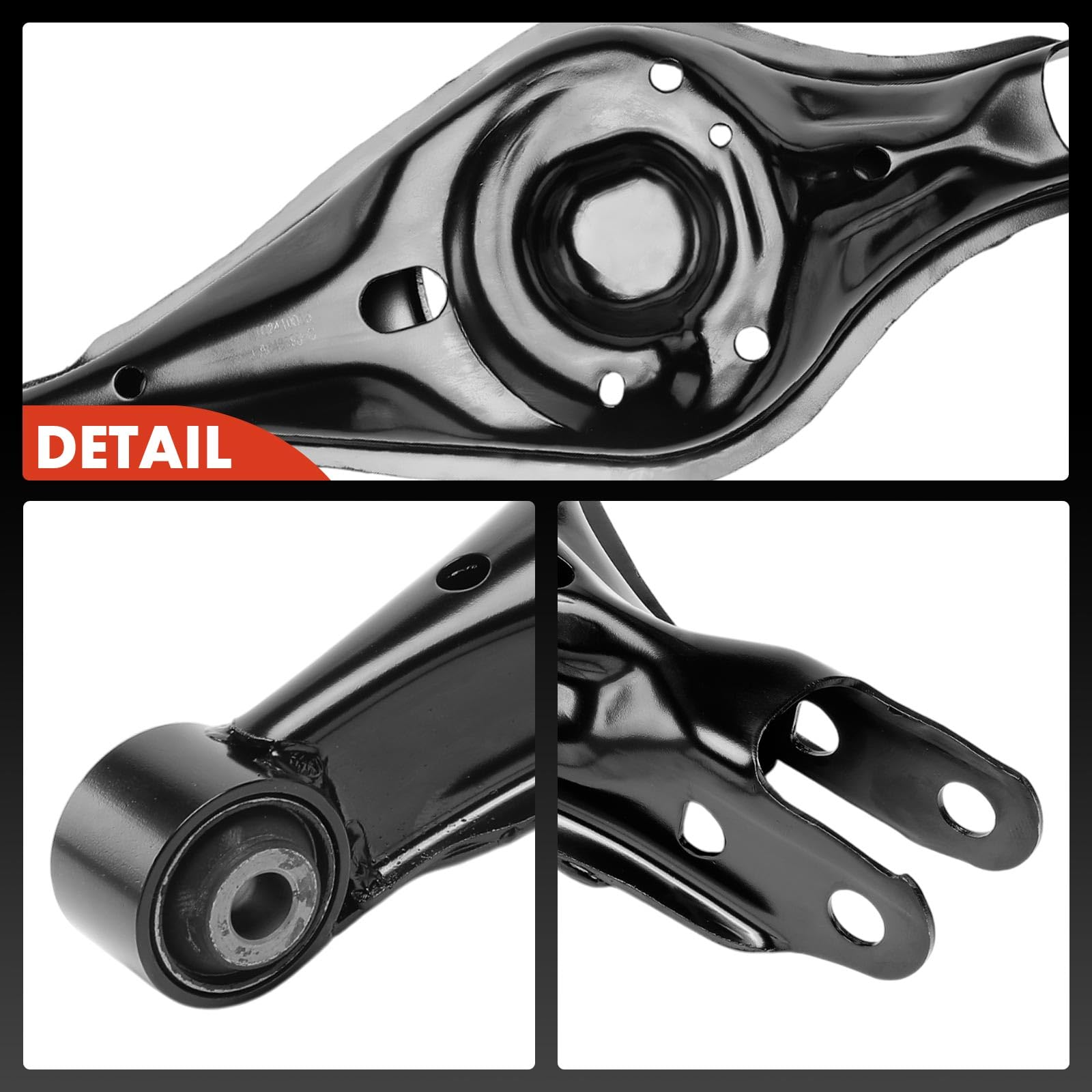 A-Premium Rear Lower Control Arm, with Bushing, Compatible with Ford Explorer 2011-2019, Taurus 2010-2019, Flex, Police Interceptor Sedan Utility, Special Service Police Sedan & Lincoln MKS, MKT