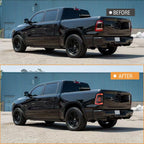 Tail Lights for 2009-2018 Ram 1500/2500/3500 & Classic with Startup Animation Sequential Turn Signal Optimize Upgrade Options (SMOKE-WHITE)