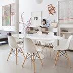 Furmax Modern Style Dining Chair Mid Century Modern DSW Chair, Shell Lounge