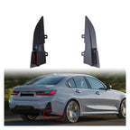 Carbon Fiber Look Rear Bumper Canards Splitter BMW G20 G28 M Sport 2019-2024