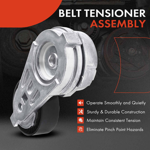A-Premium Belt Tensioner Assembly with Pulley Compatible with Chrysler Sebring