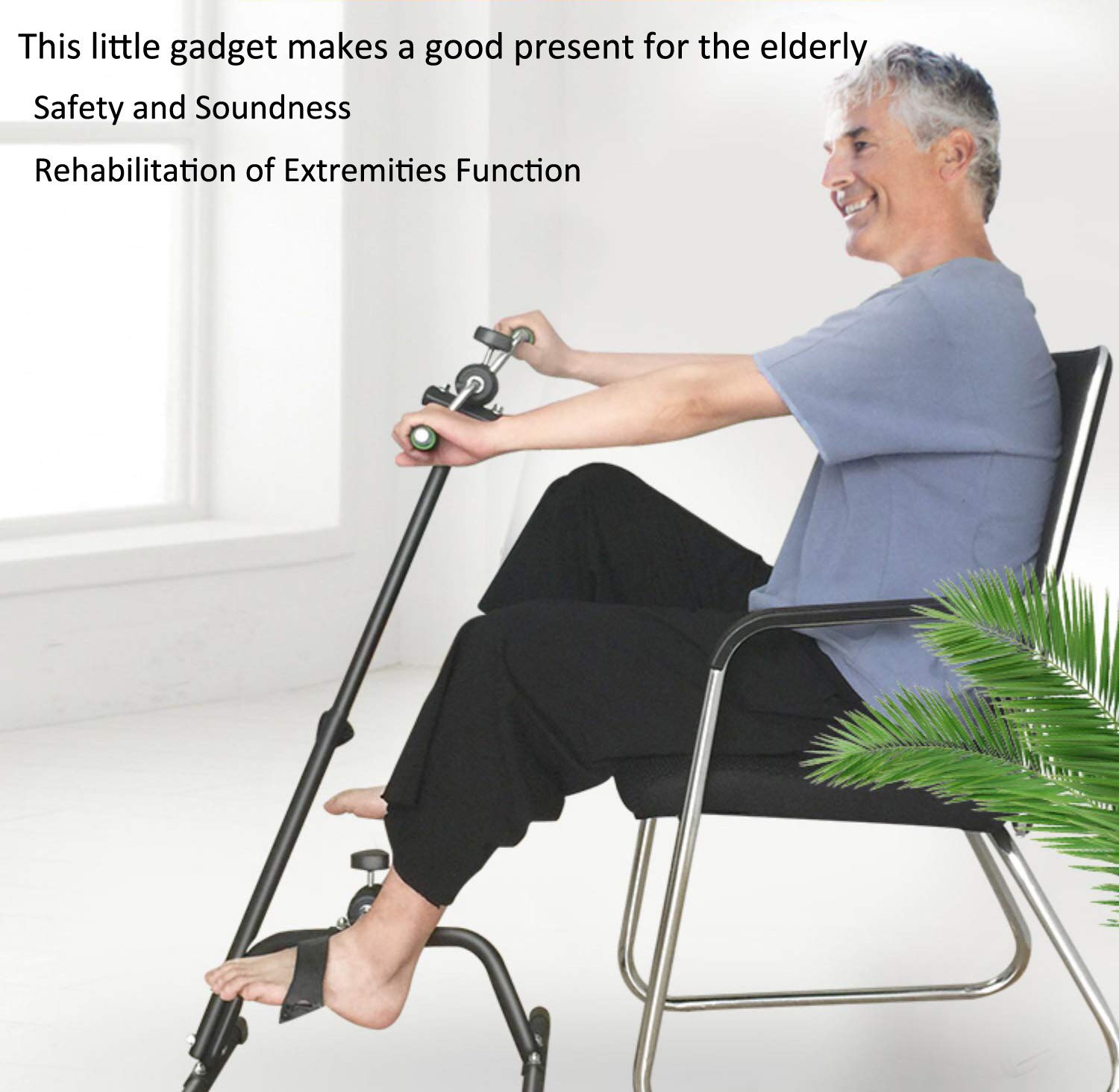 Pedal Exerciser Bike Hand Arm Leg and Knee Peddler Adjustable Fitness Equipment