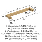 10 Pack Amerock Cabinet Pull Champagne Bronze 128mm 5-1/16in