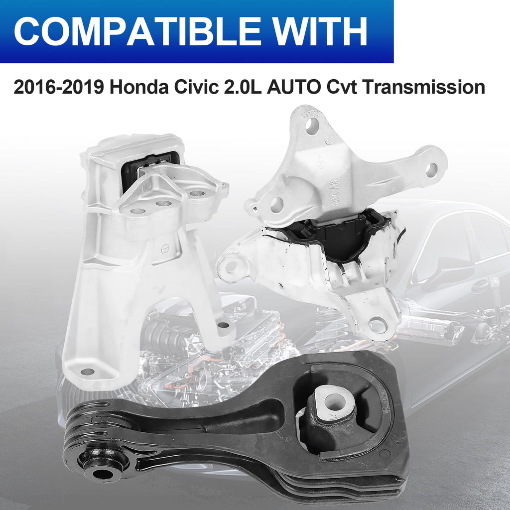 3PCS Engine Motor Mount Set 9957 9958 9963 - Vibration Reduction Support