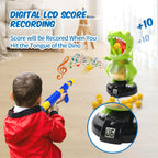 EagleStone Dinosaur Shooting Toy Target Game for Kids with Foam Balls LCD Score