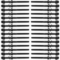 20 Count Sowtowe 1/8 Black Cable Railing Hardware, T316 Stainless Steel Cable