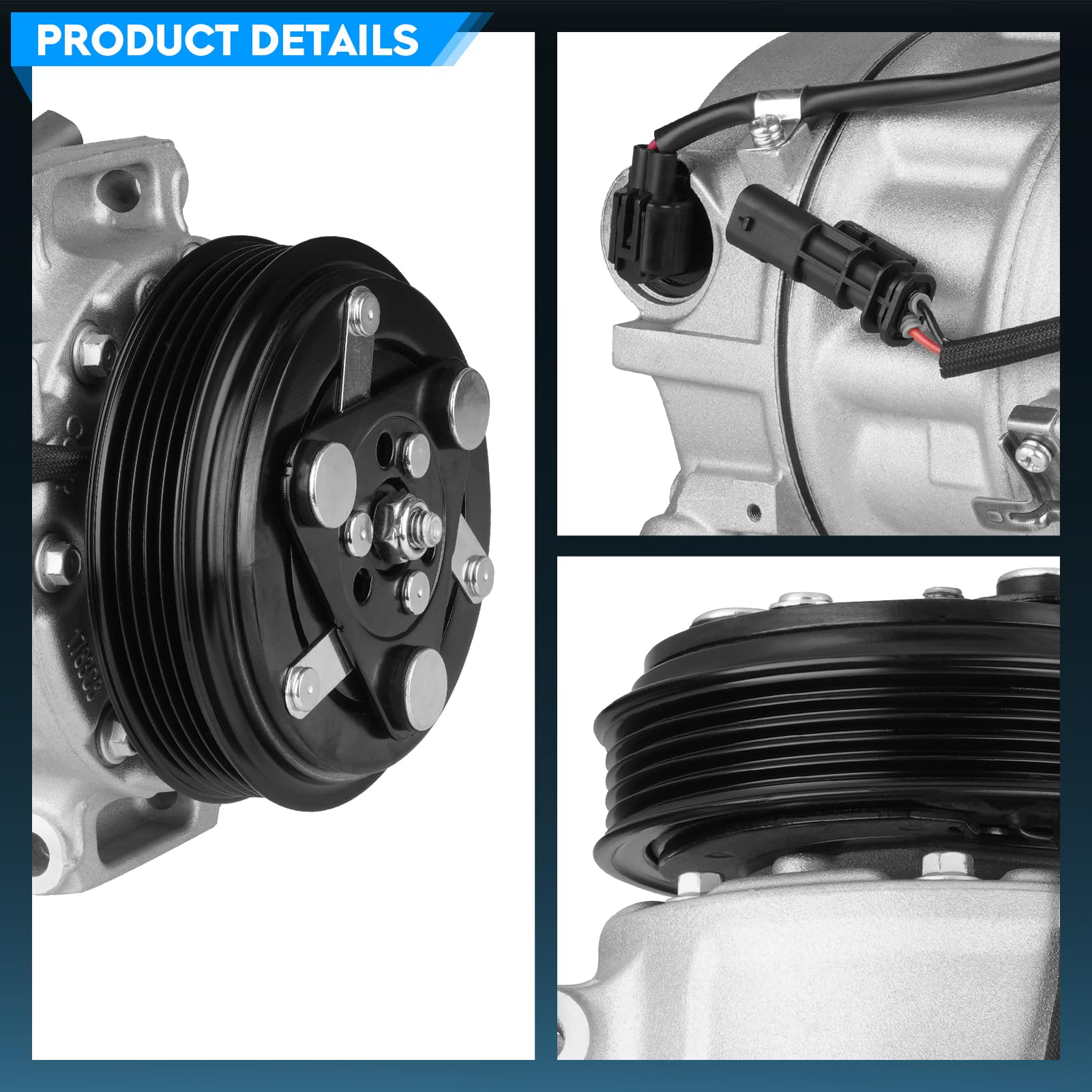 AC Compressor Clutch Chevy Equinox GMC Terrain 2012-2015 2.4L 198312 OEM