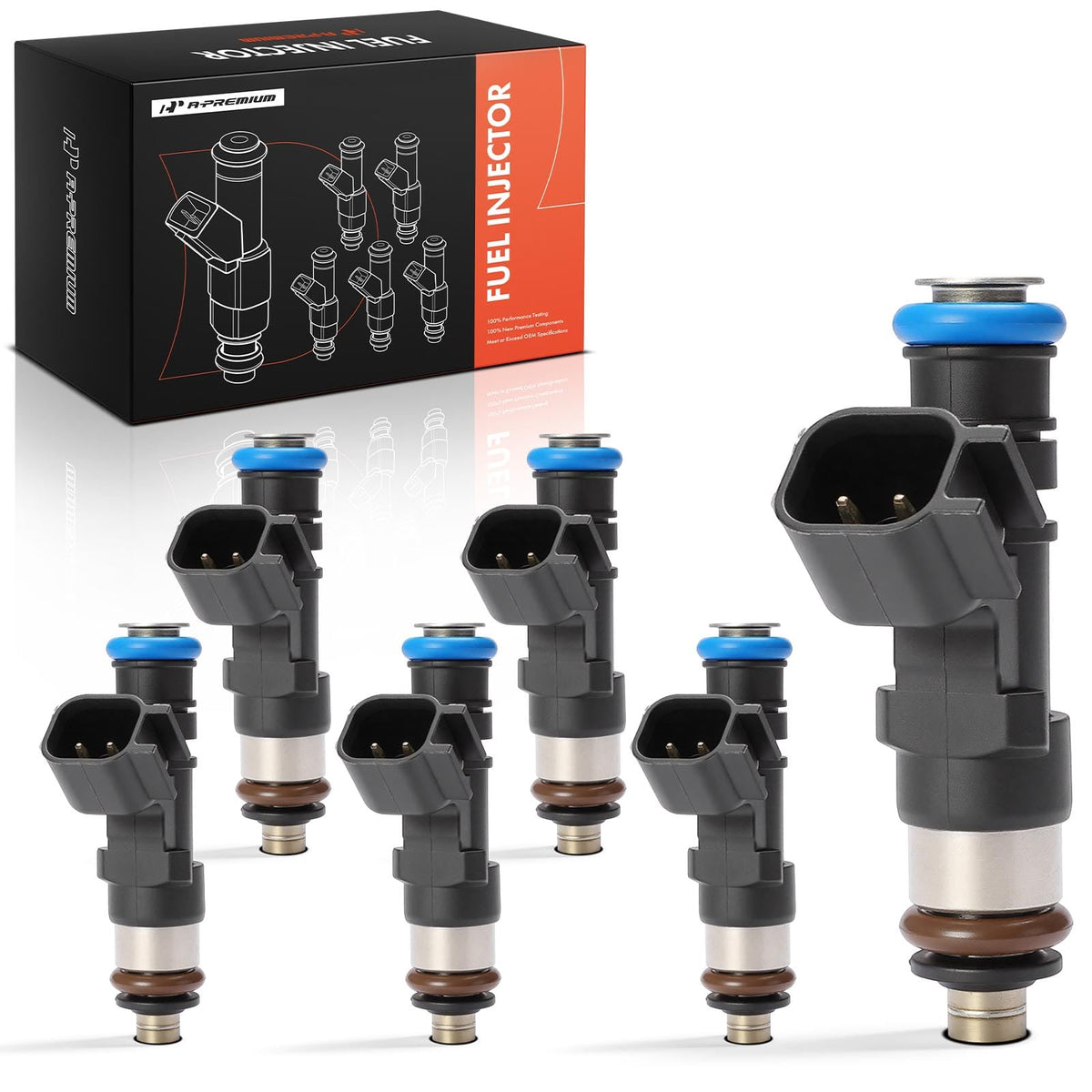 A-Premium 6x Fuel Injectors Ford Mercury