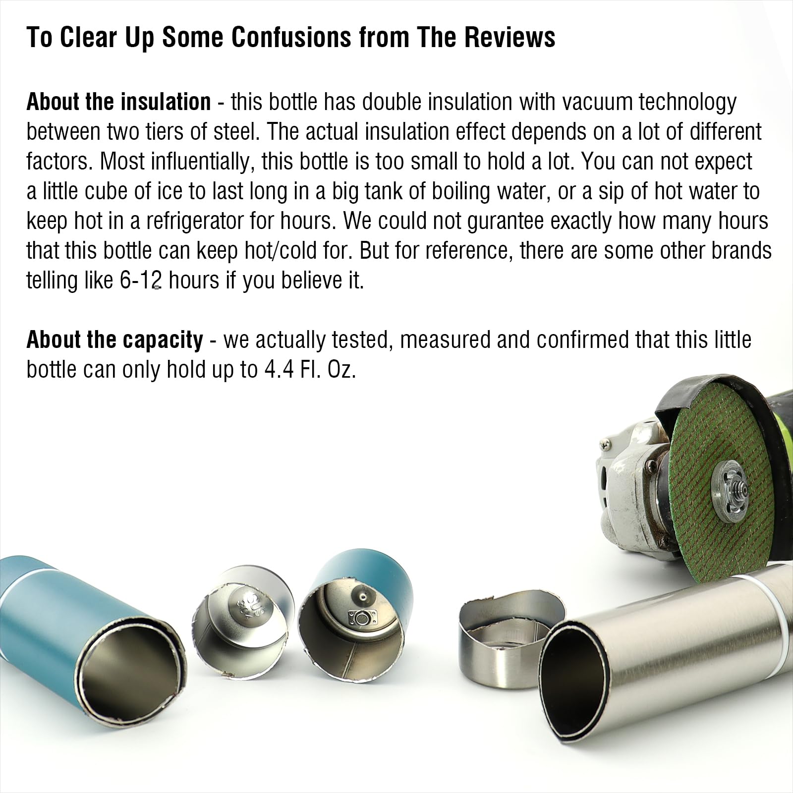 Dxobay Cute Small Purse Water Bottle, 4.4 Fl. Oz, Mini Slim Flask for Kids