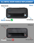 TOP-MAX All Metal Exterior Door Handle Front Replacement for 1995-2000 Chevrolet Chevy Tahoe Suburban C1500 C2500 C3500 K1500 K2500 K3500 GMC Yukon Replaces OE 15742229 15742230