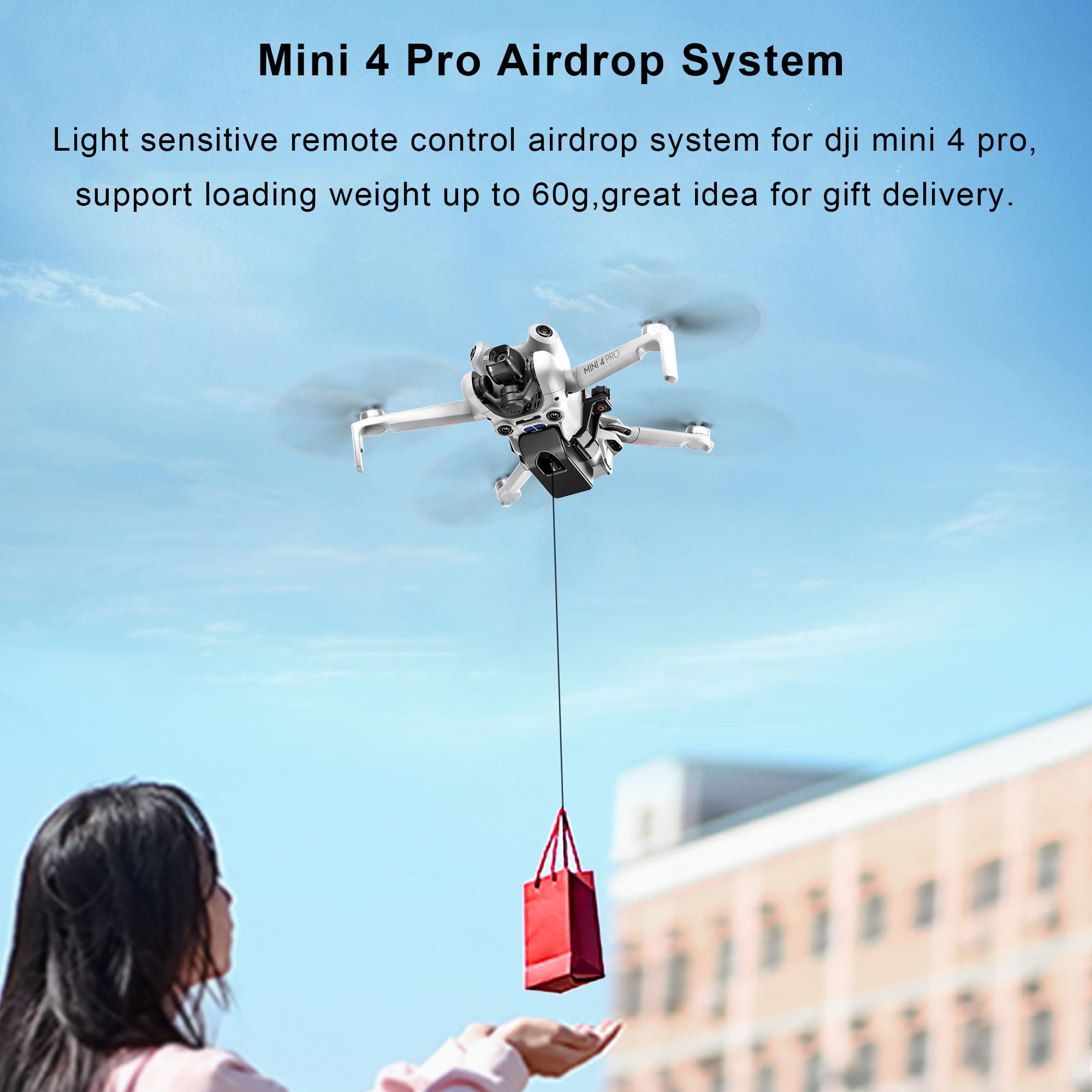 Mini 4 Pro Airdrop System, Quick Release Payload Delivery Transport Device