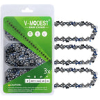 V-MODEST 3-Pack DeWalt Pole Saw Chain 8 Inch 34DL 3/8" LP Pitch .043" Gauge for