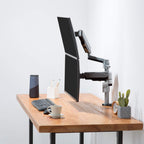 AVLT Dual Stacked Monitor Arm 13–27 inch Full Motion VESA Desk Mount Clamp