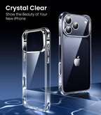 Mkeke Clear iPhone 17 Pro Case Shockproof Military Grade Drop Protection 6.3