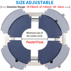 W B D WEIBIDA 2 Pack Plant Roller with Wheels Heavy Duty 440 Pounds,