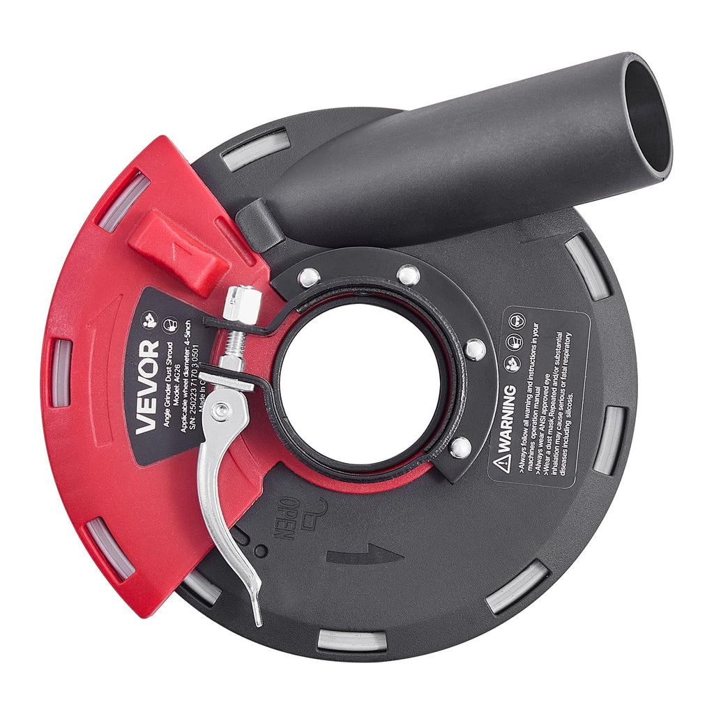 VEVOR Grinding Dust Shroud for Angle Grinder, Universal 4-5 in, Surface Grinder
