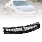 Keenso Gloss Black Front Upper Grille Mesh Grill for G35 Coupe 2003-2007