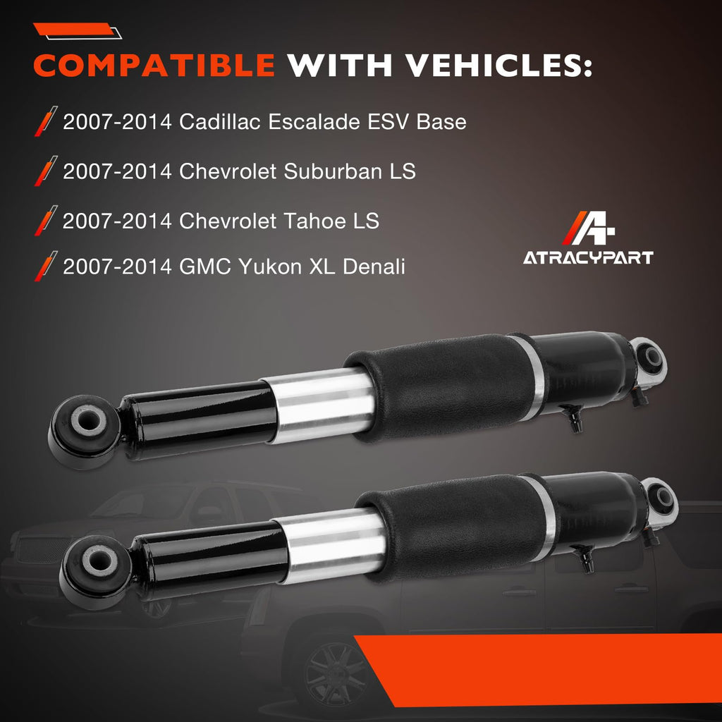 Rear Air Shock Struts Pair Cadillac Escalade Tahoe Yukon Suburban 07-14