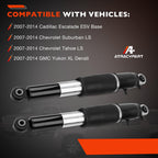 Rear Air Shock Struts Pair Cadillac Escalade Tahoe Yukon Suburban 07-14