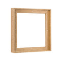 Pixy Canvas Floater Frame 26x26 1.5 Deep Scratched Gold Cream Wall Art Decor