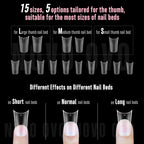 NOVO OVO Halloween Extra Thick Duck Feet Nail Tips Full Cover for Press on
