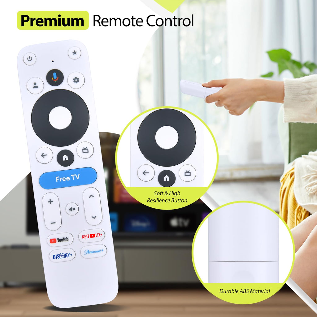 2 Pack RYQIF Voice Replacement Remote Control Fits for Onn 4K Pro/Plus Streaming