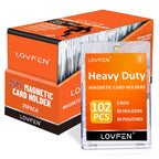 50ct Thick Magnetic Card Holders for Trading Cards, 35pt Heavy-Duty Hard Cards