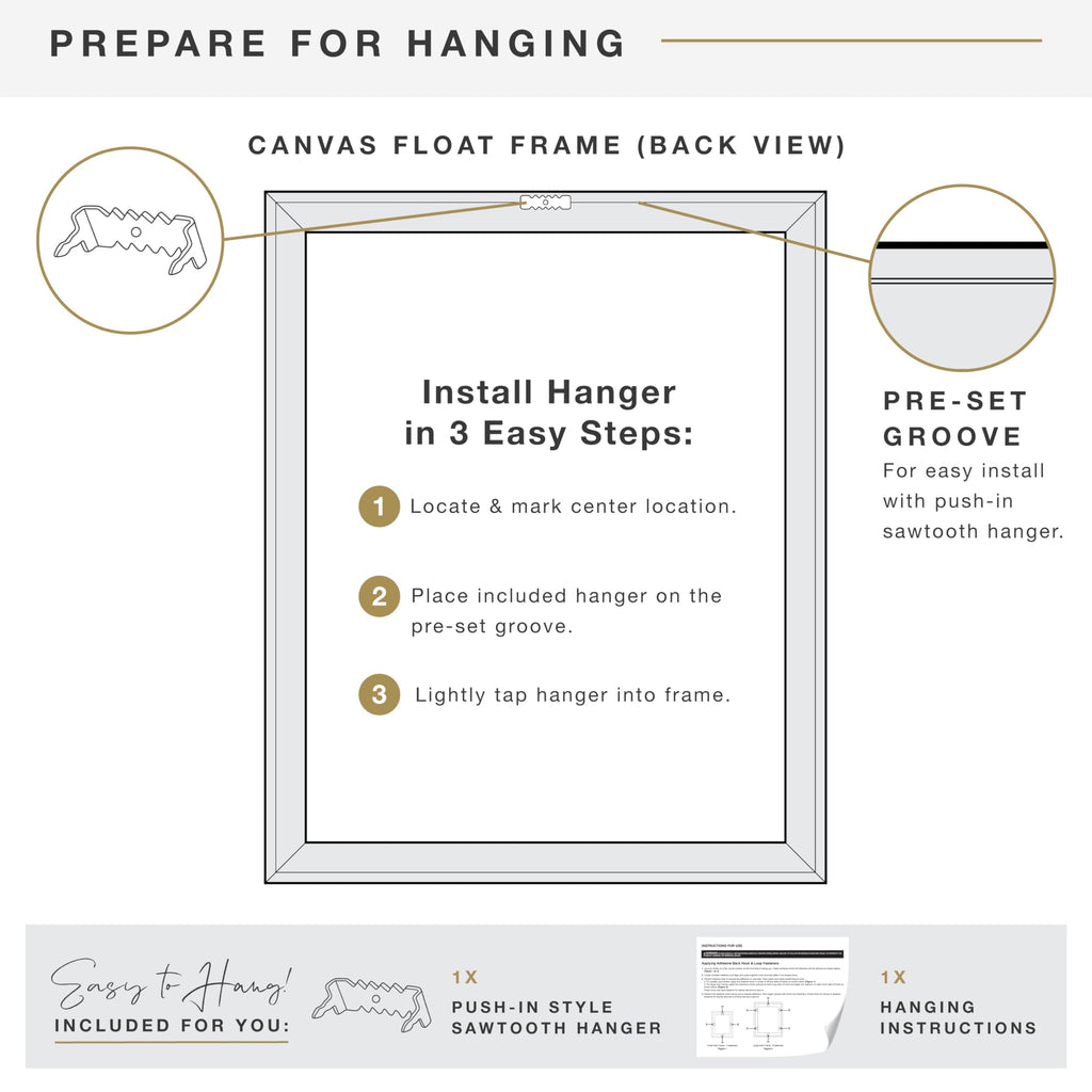 MCS Canvas Float Frames 16x20 Frame, Gray Woodgrain Finish Frame for Finished