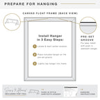 MCS Canvas Float Frames 16x20 Frame, Gray Woodgrain Finish Frame for Finished