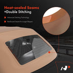 A-Premium Tan Convertible Soft Top, Compatible with Honda