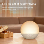 Sunrise Alarm Clock White Noise Machine: Natural Wake Up Light - Dimmable Clock