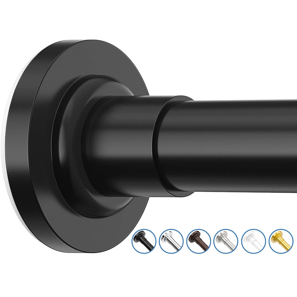 SUNALLY Shower Curtain Rod, Adjustable 32-89 Inch Spring Tension Shower Rods