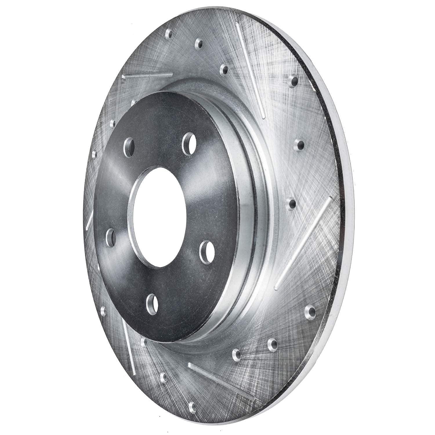 Detroit Axle - REAR Brake Kit for 2012-2018 Ford Focus Drilled & Slotted Disc