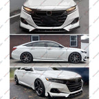 3PCS Front Lip Spoiler Splitter for Honda Accord 2021-2022 ACR Platinum White