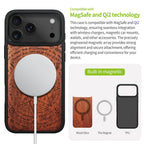 2 Pack Carveit Magnetic Wooden Case for iPhone 17 and 17 Pro Case, Wood Artisan