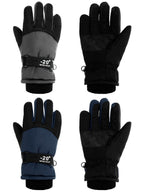 SATINIOR 2 Pairs Kids Waterproof Winter Snow Gloves Ski Gloves for Boy Girl