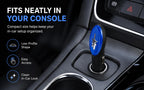 Amavheaf Compact Plug-in Car Accessory, Blue Vehicle Power Socket Accessory, ABS