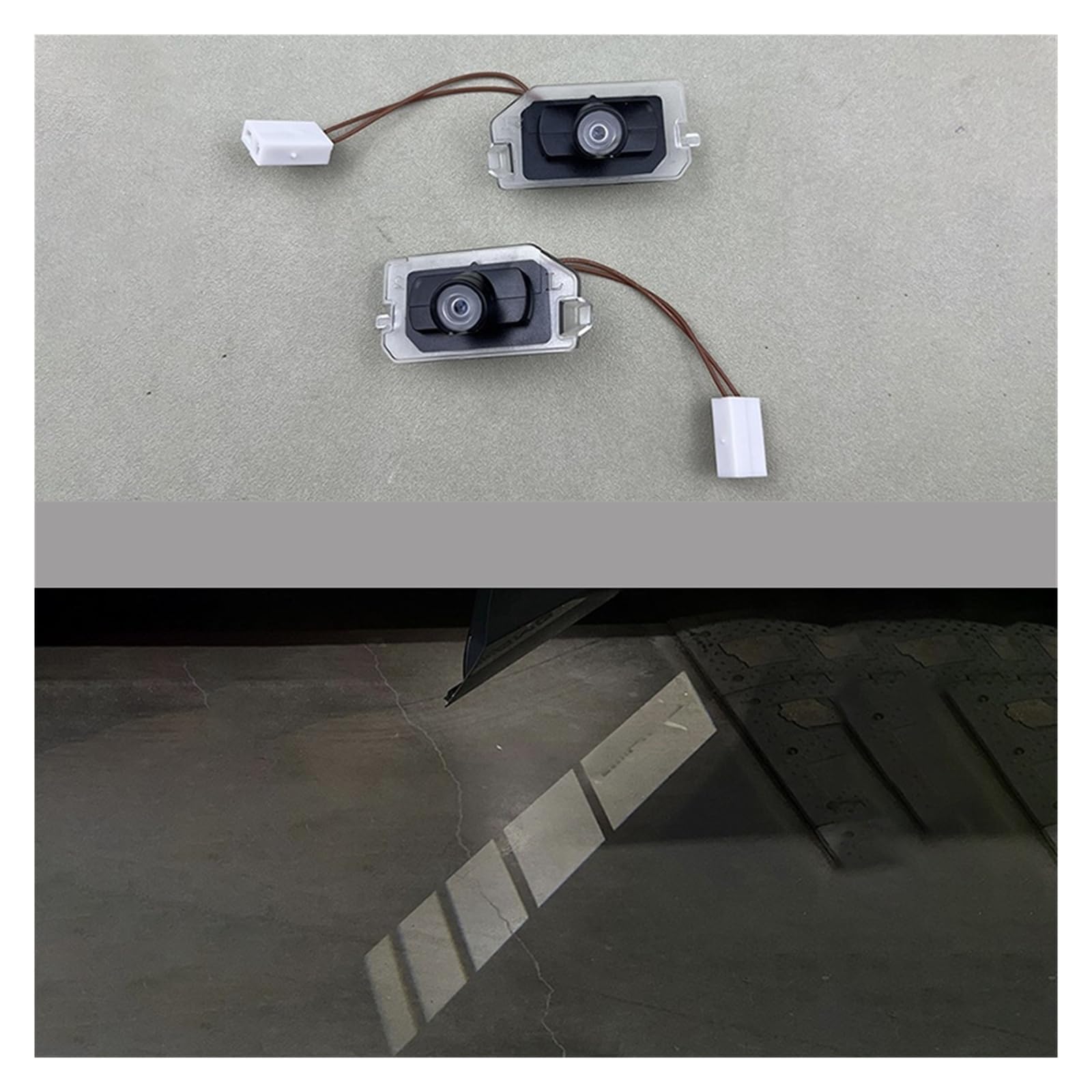 Rear View Mirror Projection Light Suitable Compatible with Mercedes Benz E/S/C/CLS/GLB/GLC/EQC Class 15-21 Projection Light with AMG