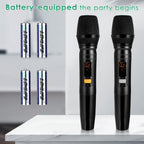 Pro 5 Channel Audio Mixer Mic Set for Live Streaming, Family Karaoke, Studio