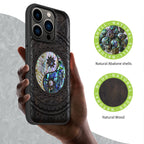 Carveit Designer Wooden Protective Magnetic Case for iPhone 14 Pro Case [Wood