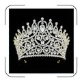 Large 5" Golden Rhinestone Crown Women Sparkly Quinceanera Pageant Tiara
