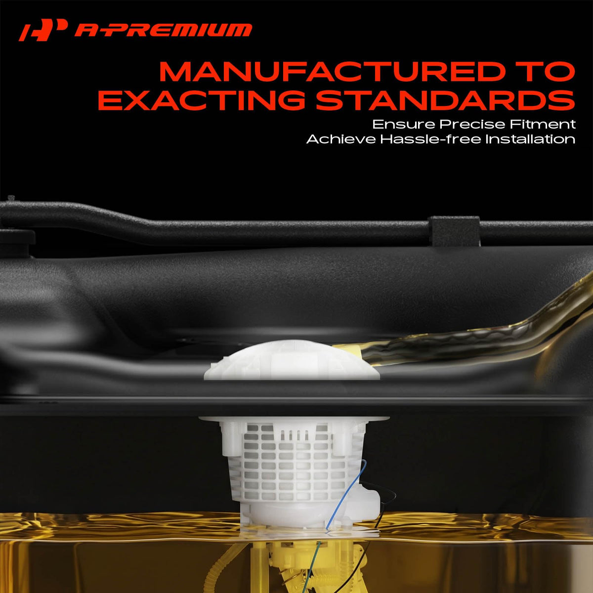 A-Premium Rear Left Fuel Filter Assembly Compatible with Mercedes-Benz