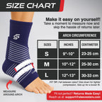 Sleeve Stars Ankle Brace for Women & Men, Ankle Wrap for Sprain, Compression
