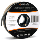 Wirefy | Heat Shrink Tubing - 1/2" inch - 3:1 Ratio - Adhesive Dual Wall