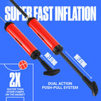 SPORTBIT Ballpump for Sports Balls - Basketball Pump for Sport Balls - Football